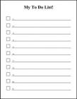 Writer with a To-Do List Writer with a To-Do List